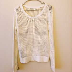 Gap Designed and Crafted White Knit Sweater